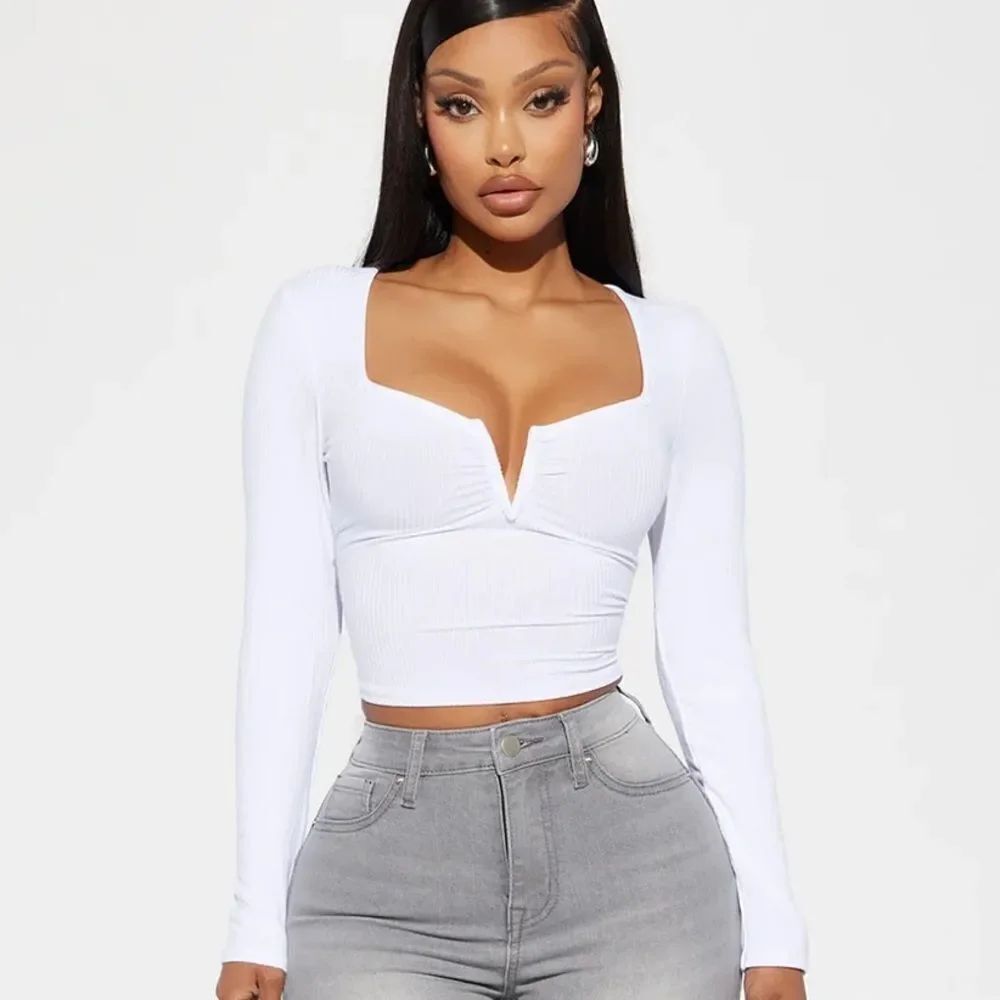 Anaya Ribbed Top - White/ NWOT